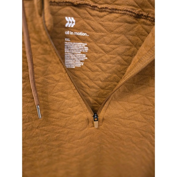 All in Motion Quilted Pullover Hoodie Half Zip Athletic XXL - Picture 4 of 7